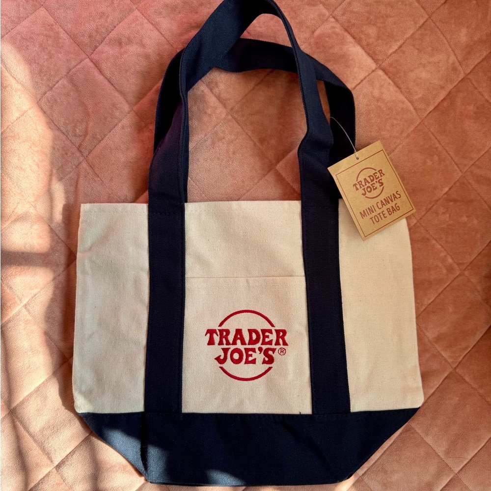 Trader Joe's Mini Canvas Tote Bag